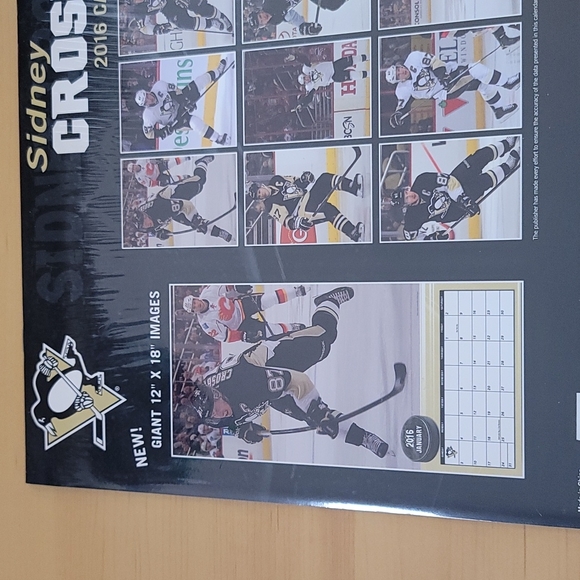 Office Sidney Crosby 216 Calendar Giant 12 X 18 Images Brand New